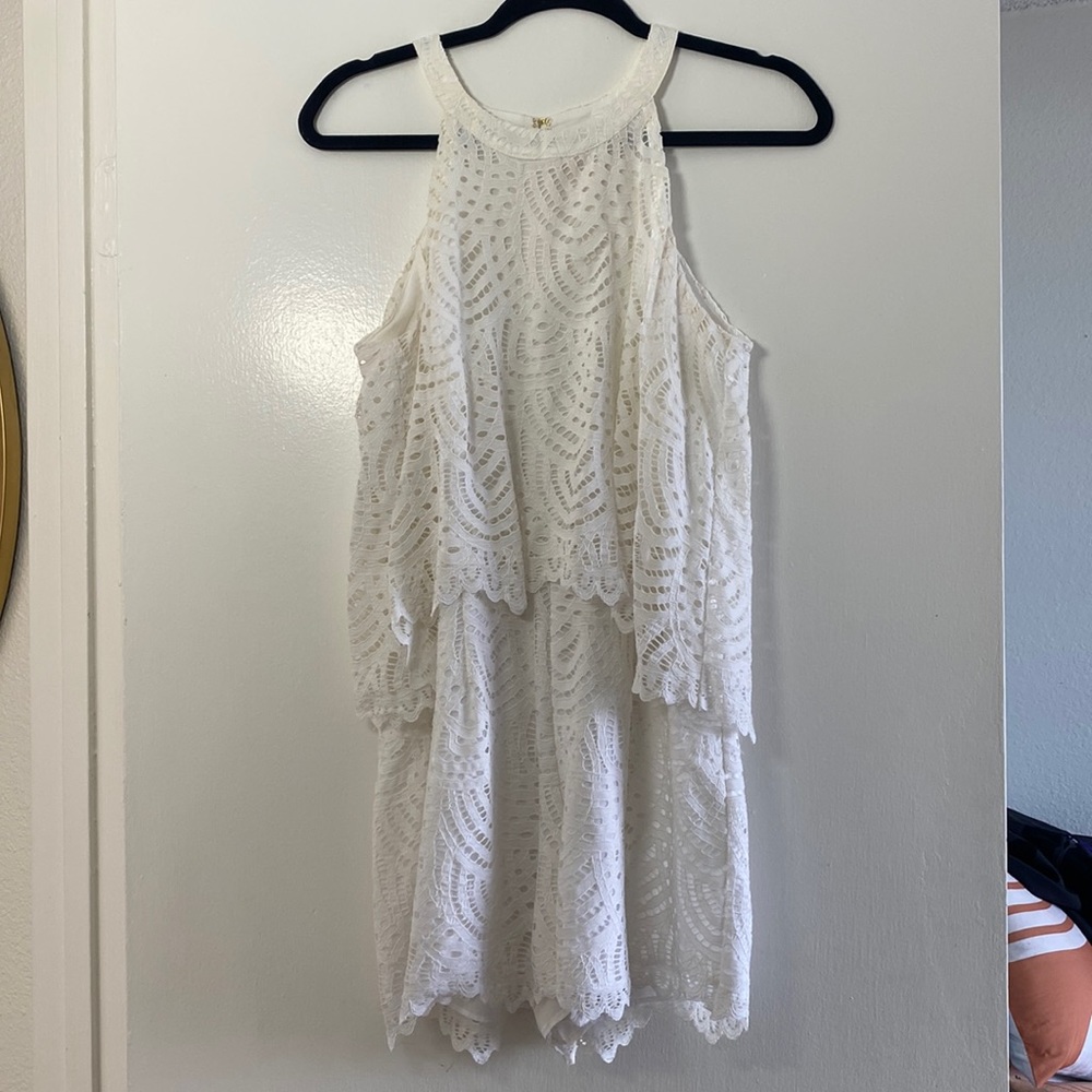 Lily Pulitzer White Eyelet Lace Romper